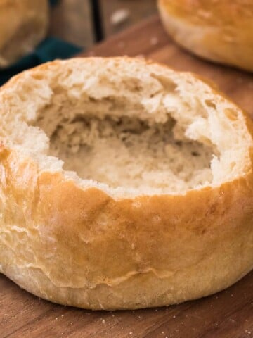 hollowed out bread bowl