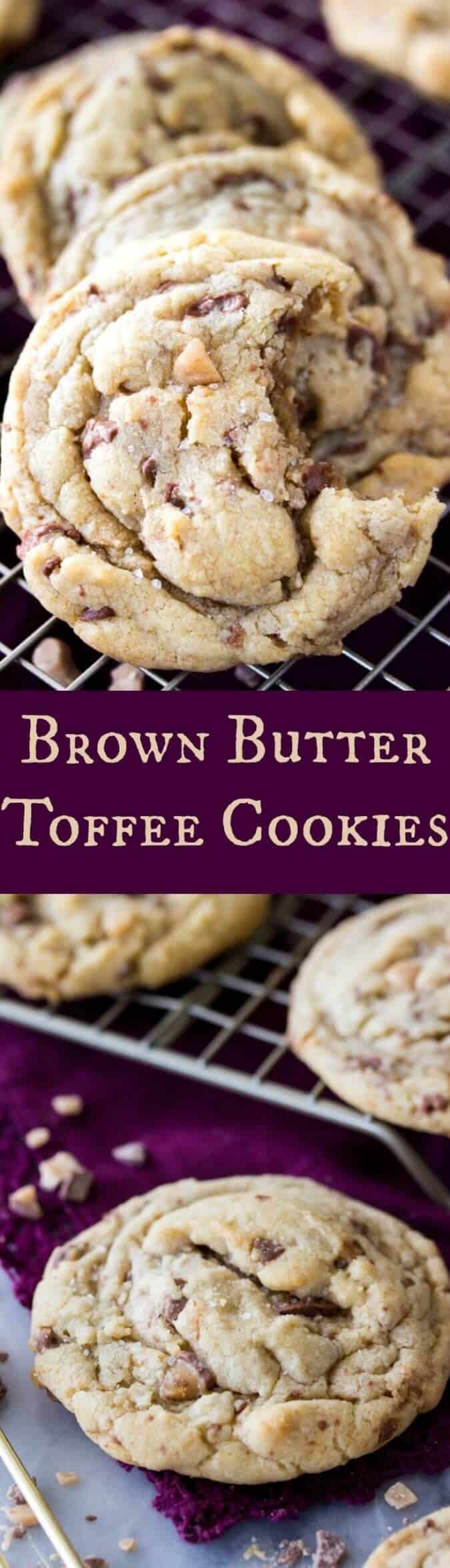 Brown Butter Toffee Cookies