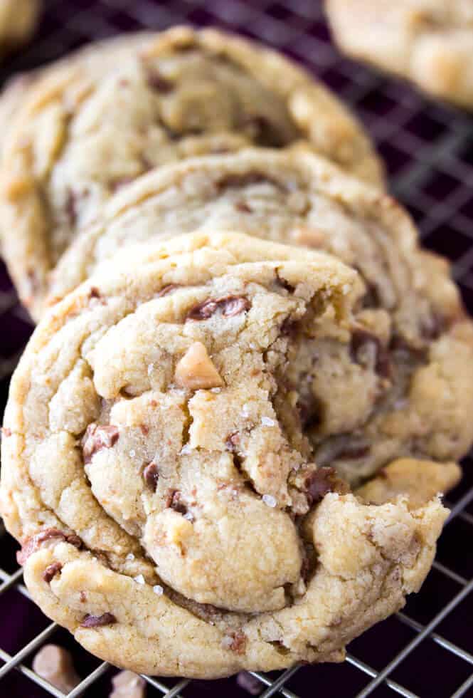 Browned butter toffee cookies