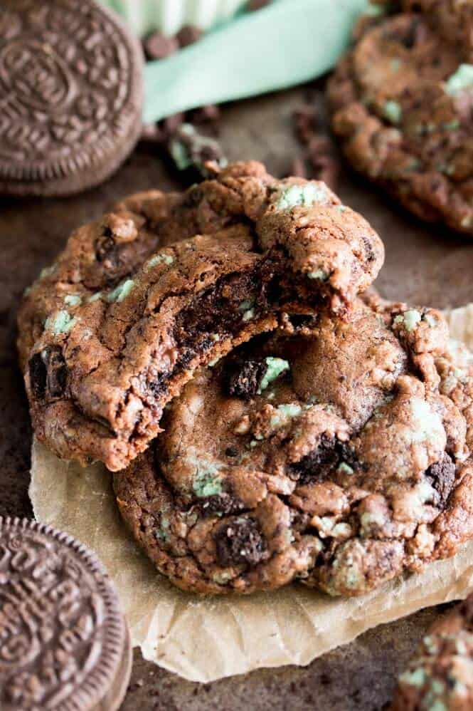 Chocolate Mint Oreo Cookies