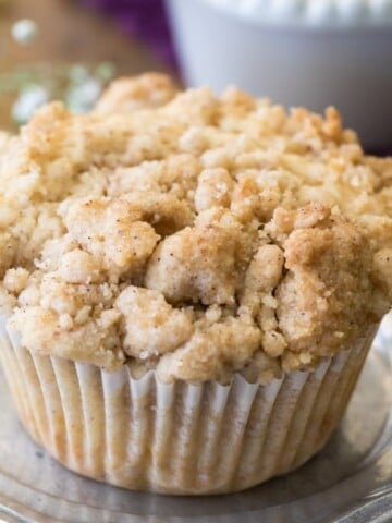 Coffee cake muffin