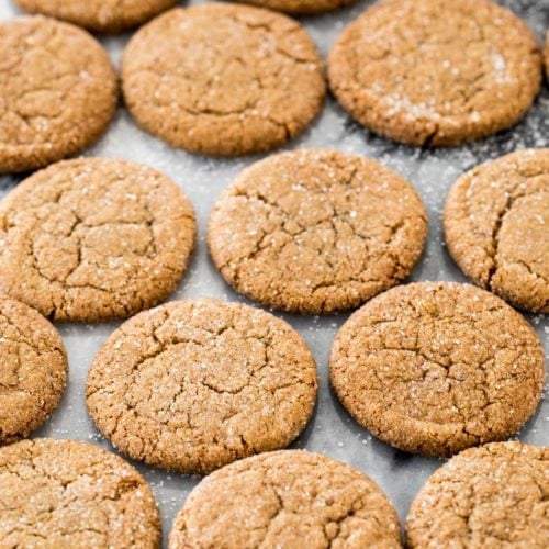 Cookies on marble surface