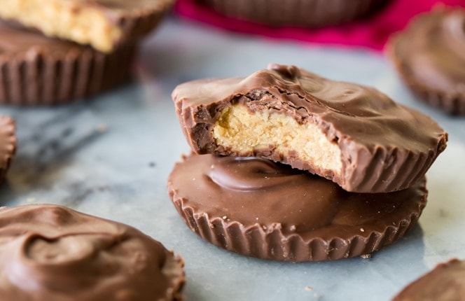 Two peanut butter cups