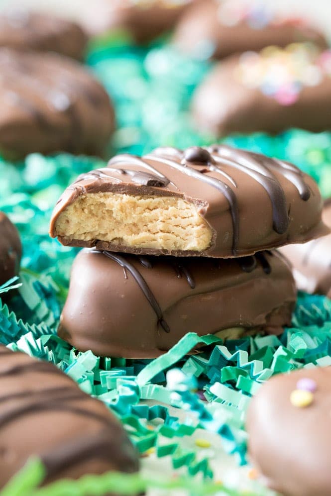 Two peanut butter easter eggs: the best easter desserts