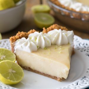 Key lime pie slice