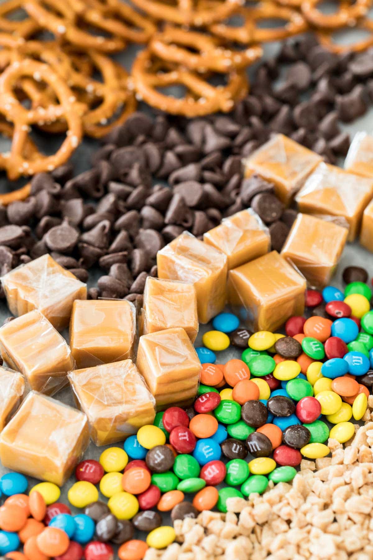 Some ingredients for kitchen sink cookies