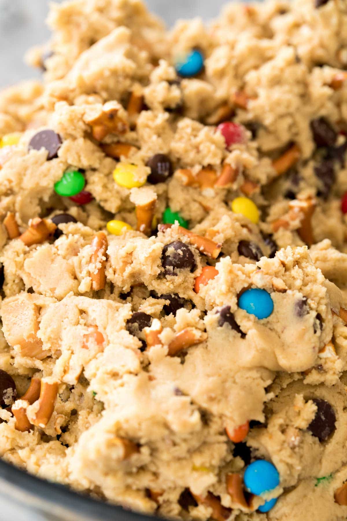 close up of Kitchen sink cookie dough