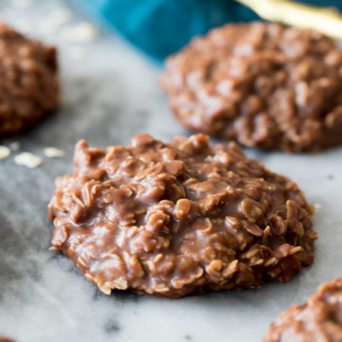 Cookies on marble surface