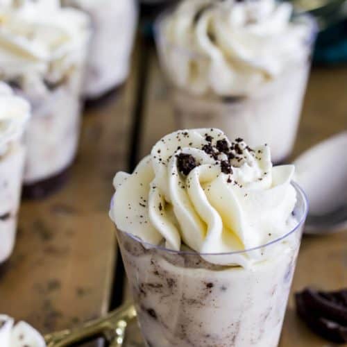 Oreo cheesecake dessert shooters