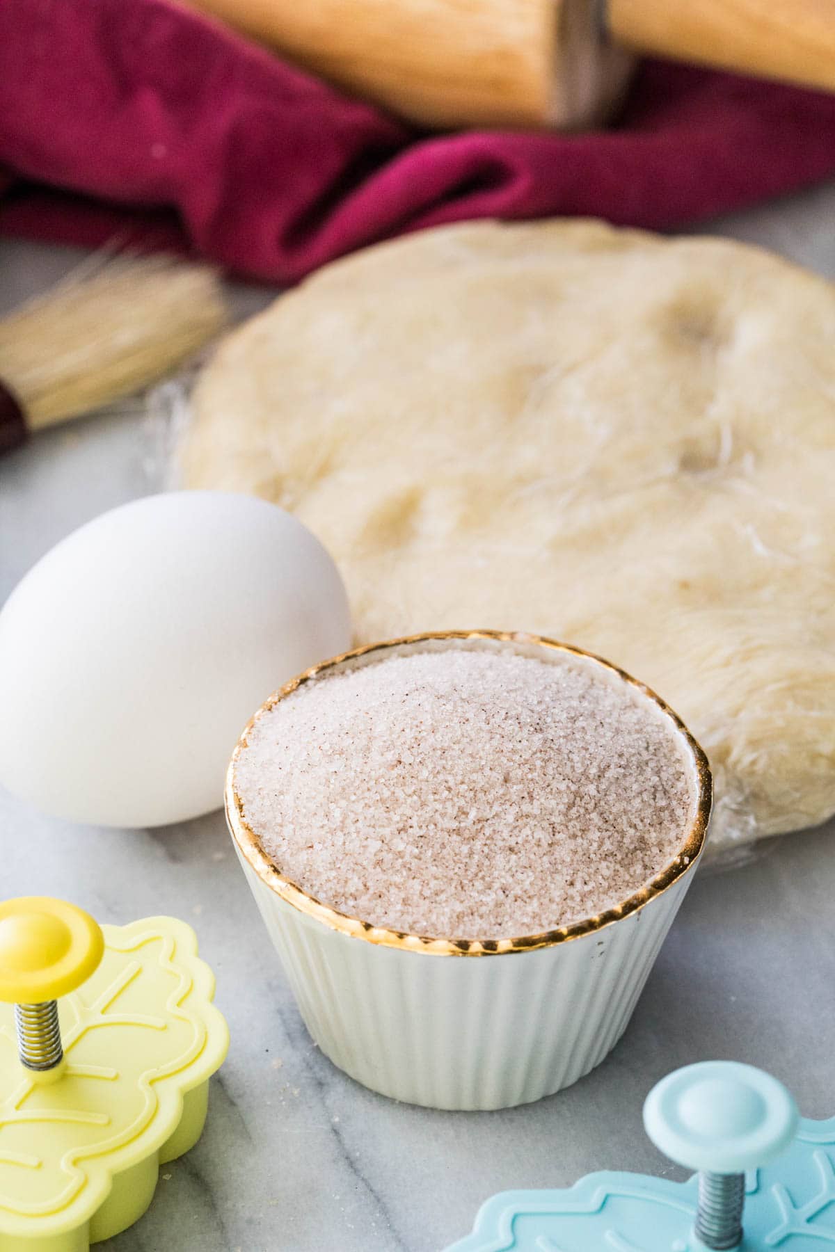 Ingredients for pie crust cookies