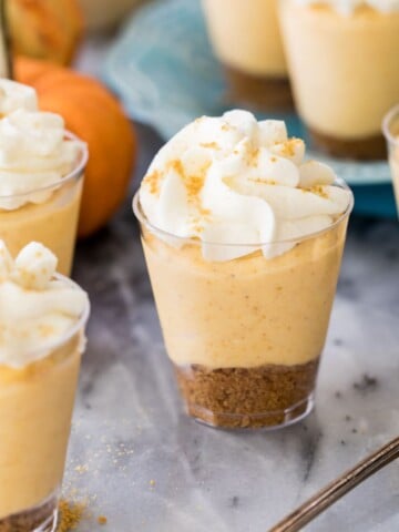 PUMPKIN pie cheesecake dessert shooters