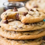 Stack of worst chocolate chip cookies